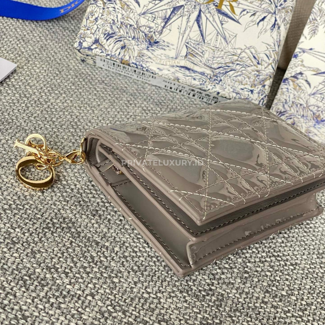 Mini Lady Dior Gardenia Wallet
