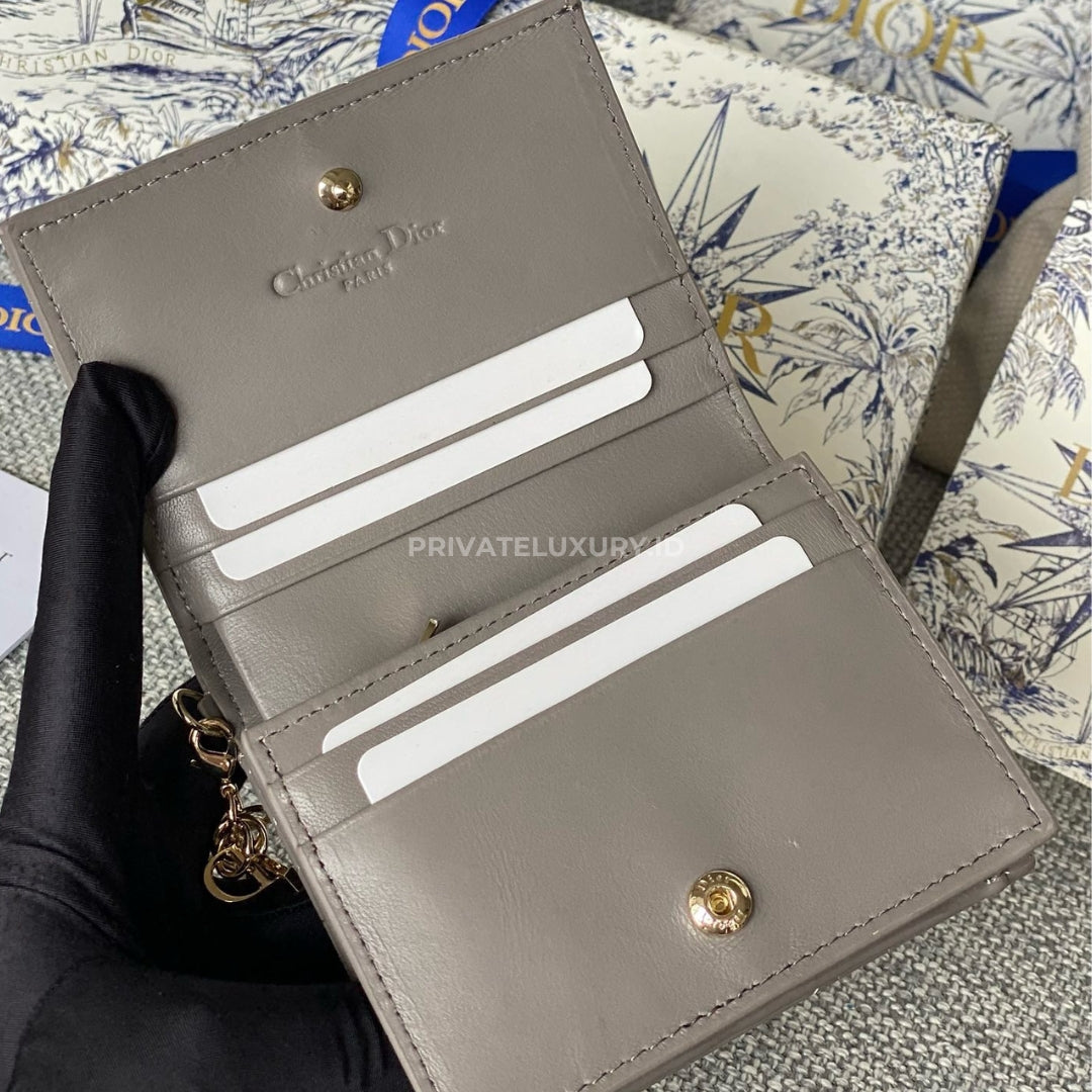 Mini Lady Dior Gardenia Wallet