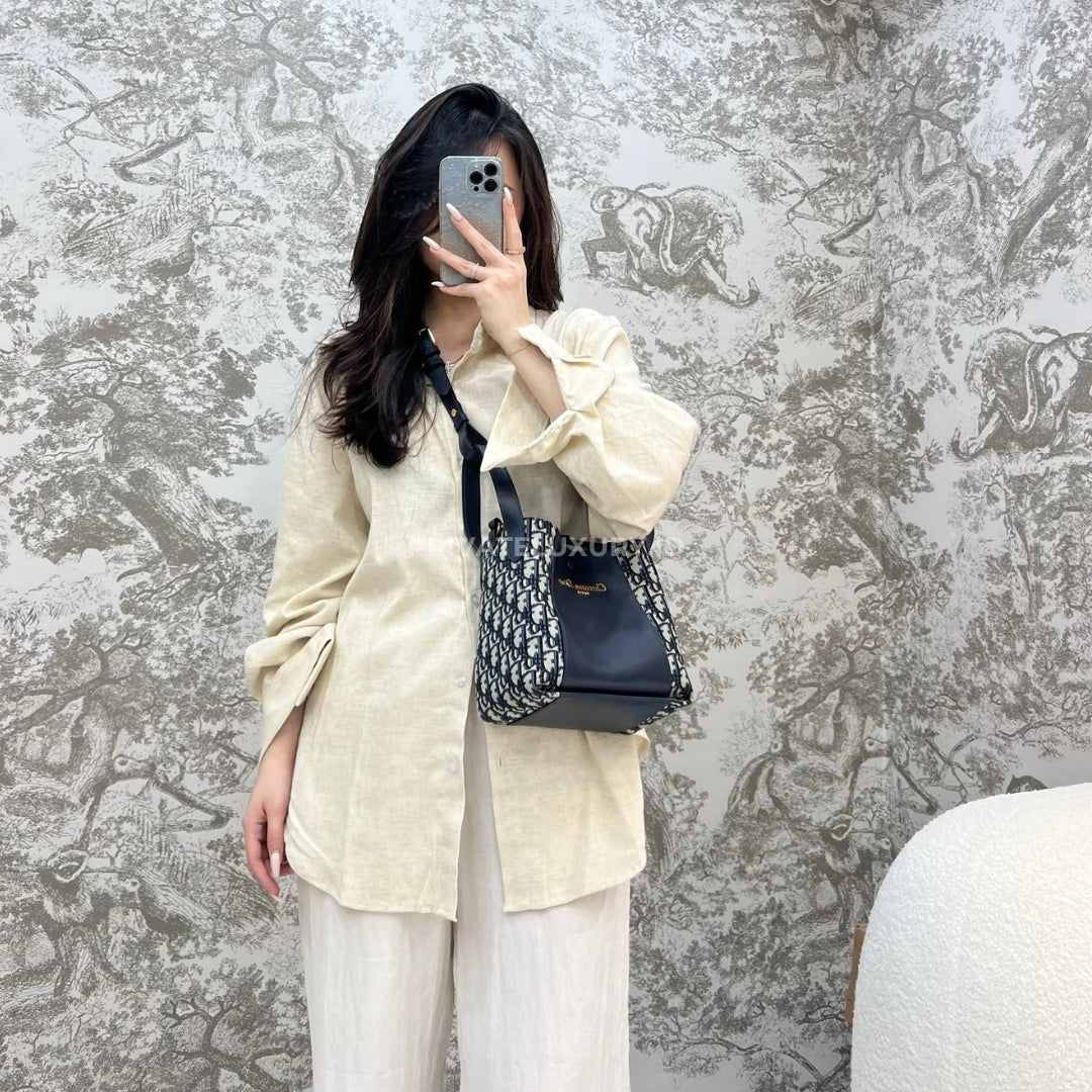 Small Signature Bucket Bag