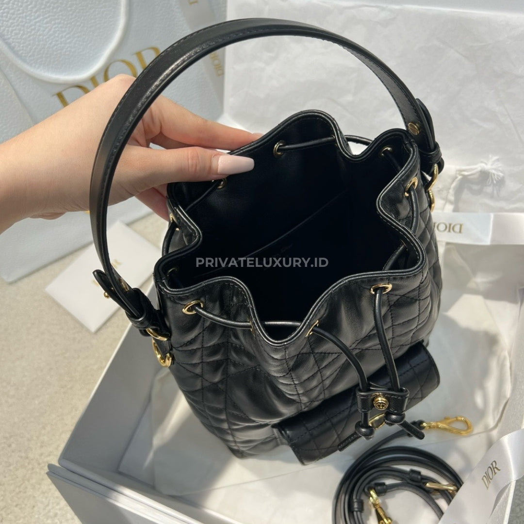 Small Dior Caro Bucket Bag