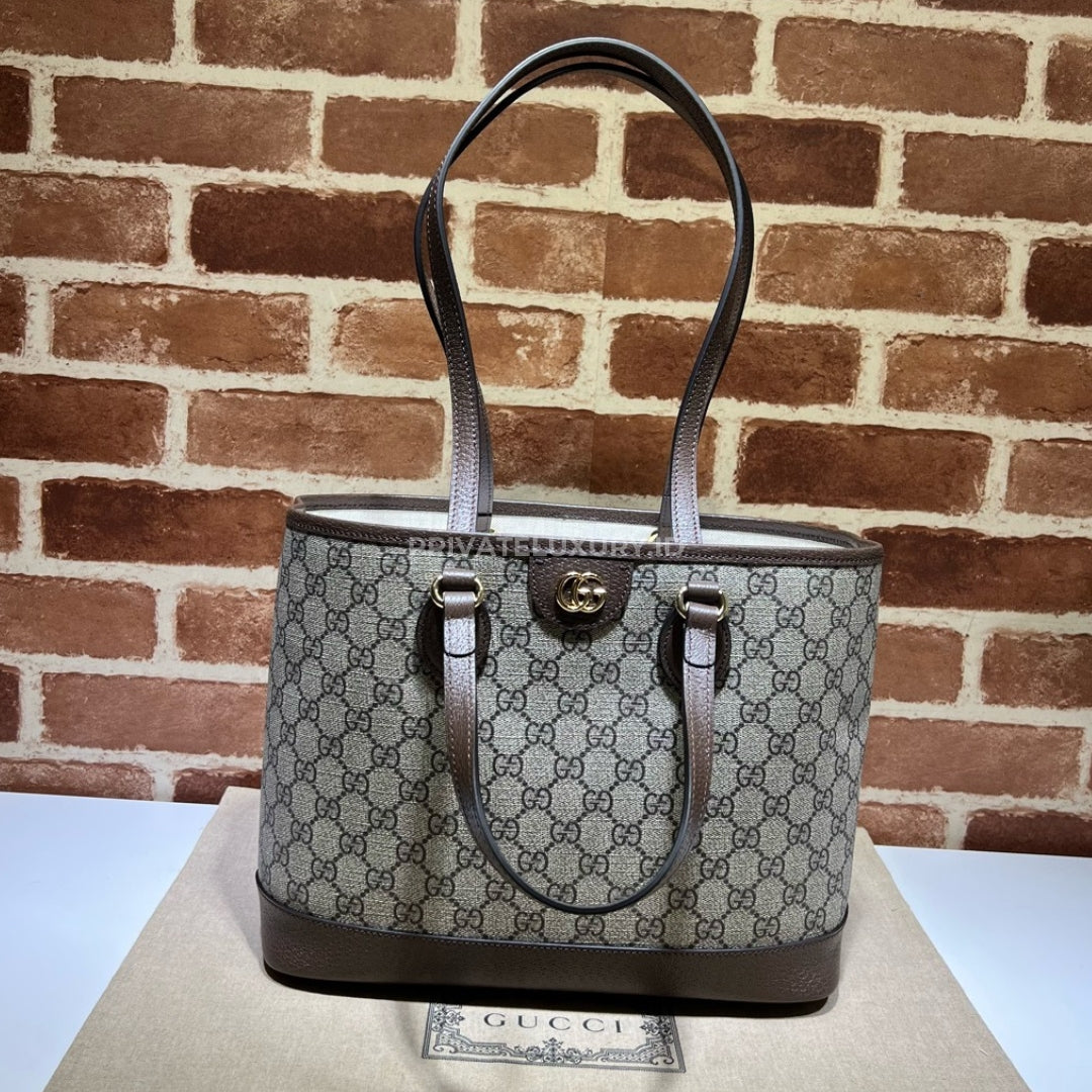 Medium Ophidia GG Supreme Canvas Tote Bag