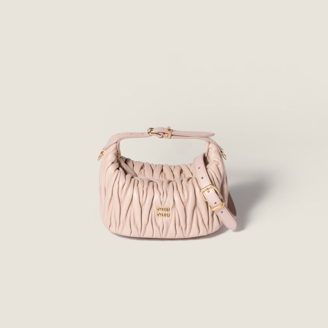 Matelassé Nappa Leather Pouch