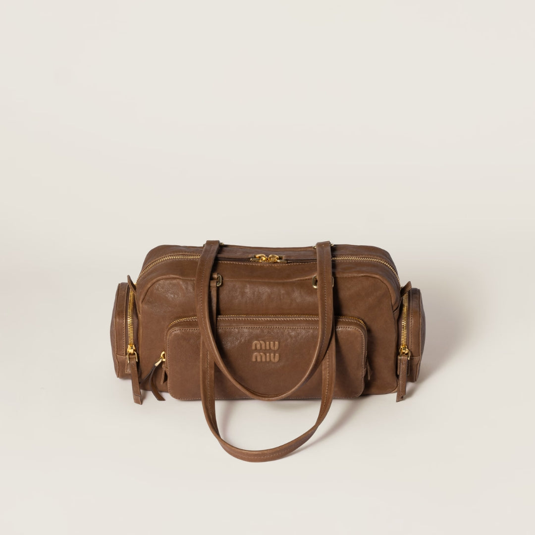 Pocket Washed Nappa Leather Bag