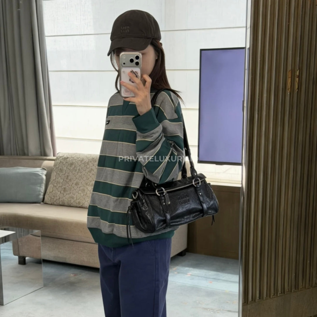 Shiny Leather Handbag