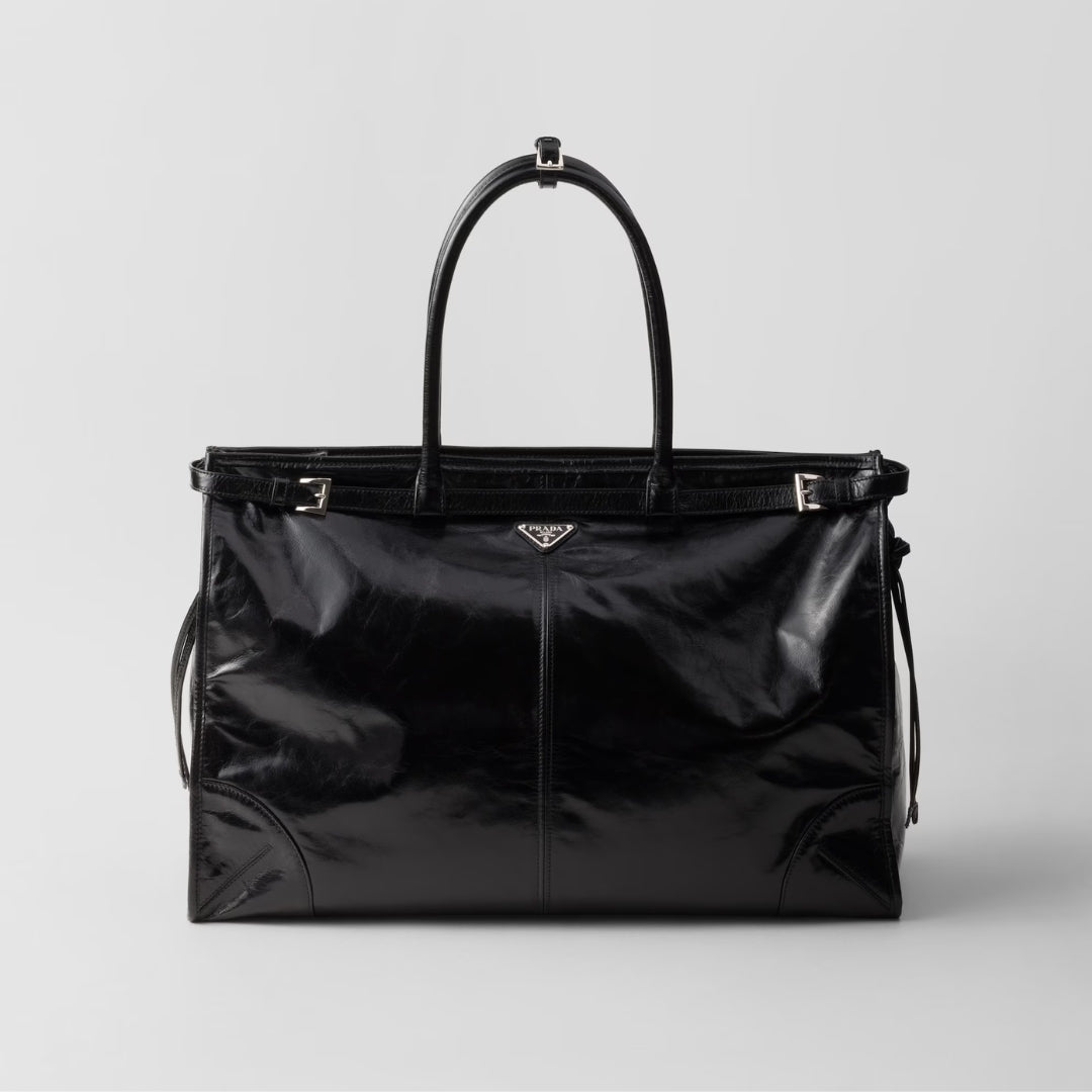Prada Bonnie Leather Tote Bag