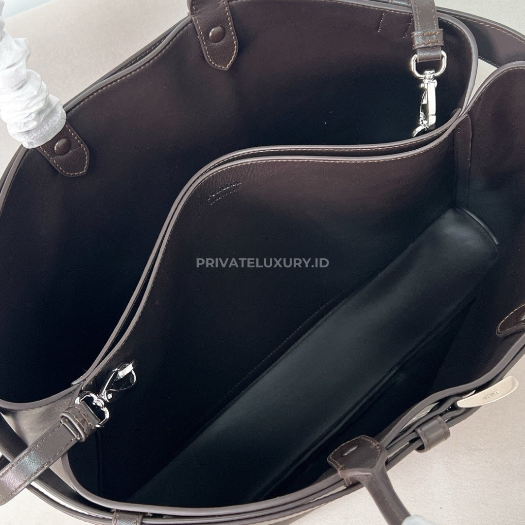Prada Buckle Nappa Leather Bag with Belt