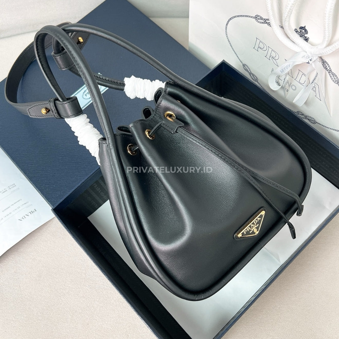 Prada Darling Mini Leather Bucket Bag