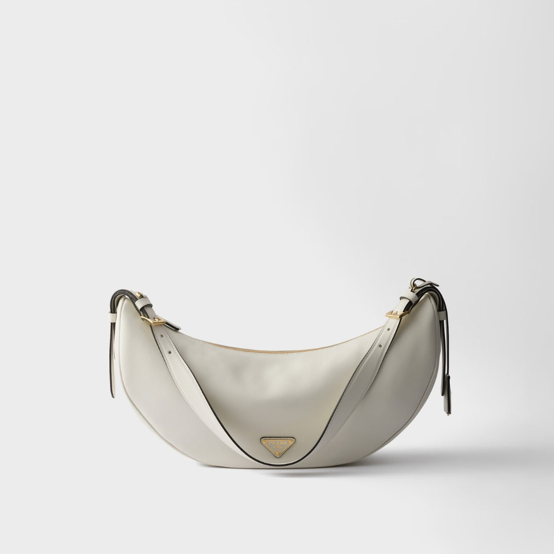 Demi-Lune Large Leather Shoulder Bag
