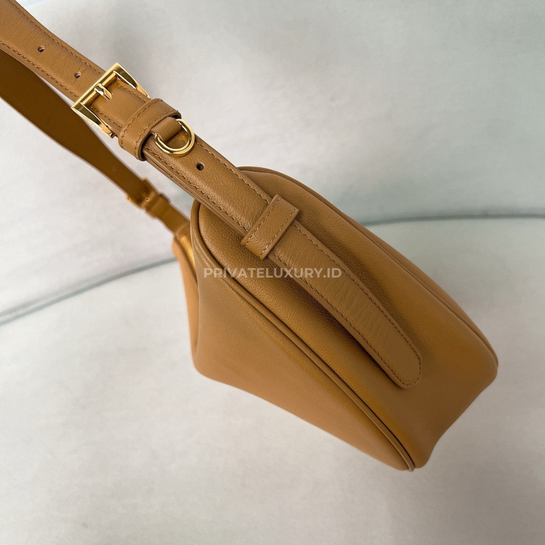 Demi-Lune Large Leather Shoulder Bag