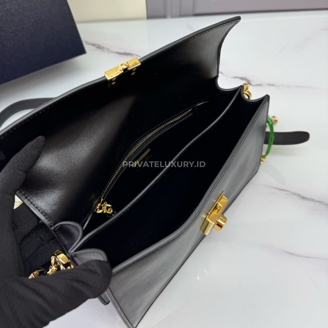 Soft Sound Small Leather Shoulder Bag With Charms