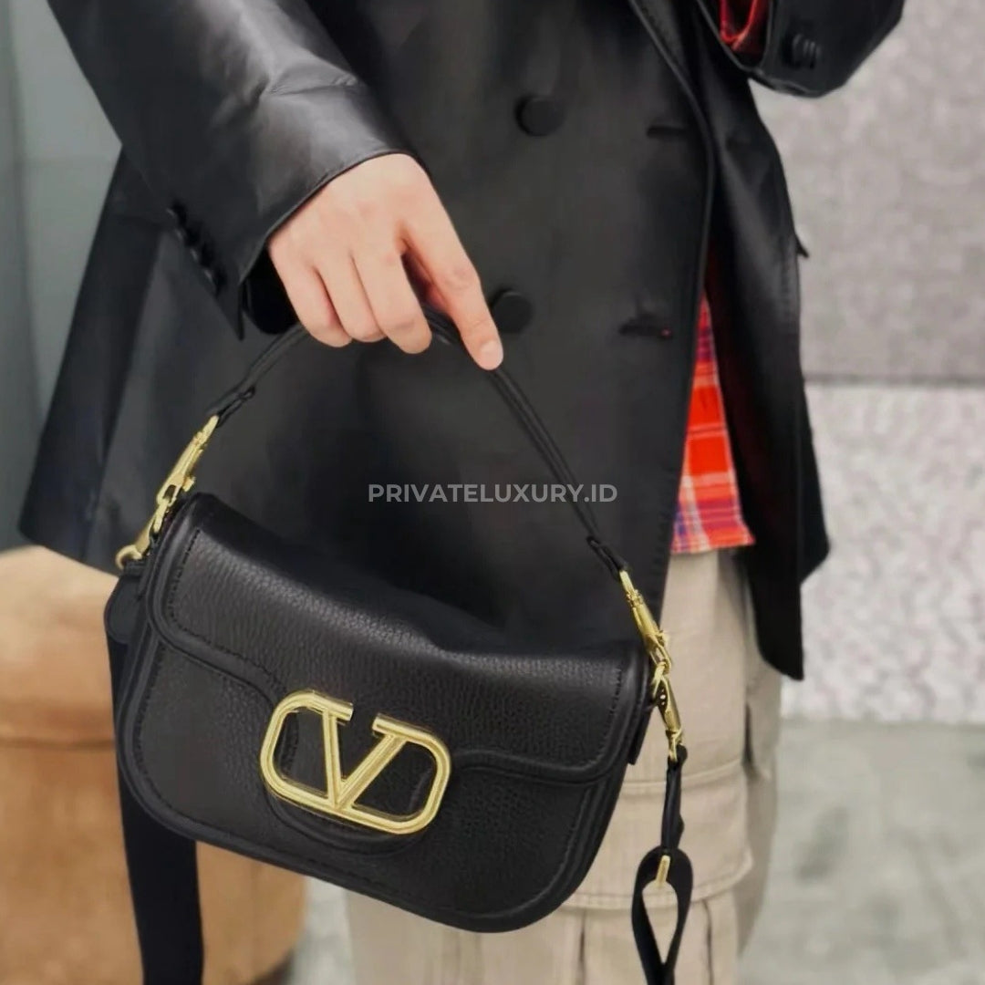 Alltime Grainy Calfskin Shoulder Bag