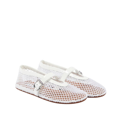 Ballet Flats In Fishnet