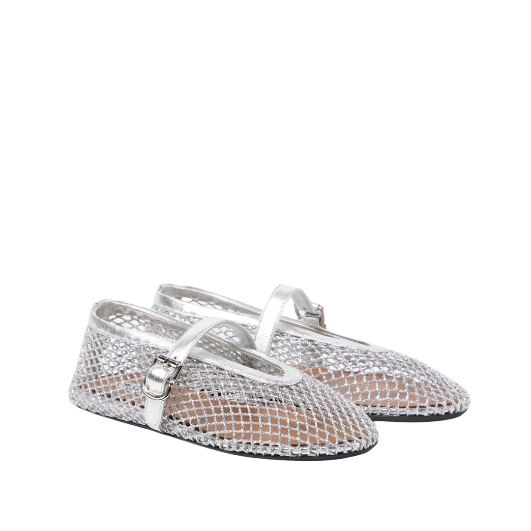 Ballet Flats In Fishnet