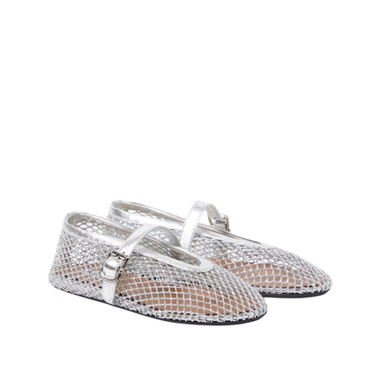 Ballet Flats In Fishnet