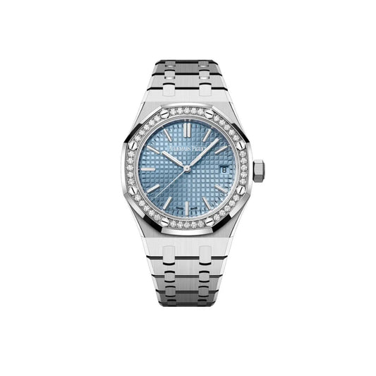 Royal Oak 37 - 15551ST.ZZ.1356ST.04 Selfwinding Ice Blue Grande Tapisserie Dial Steel