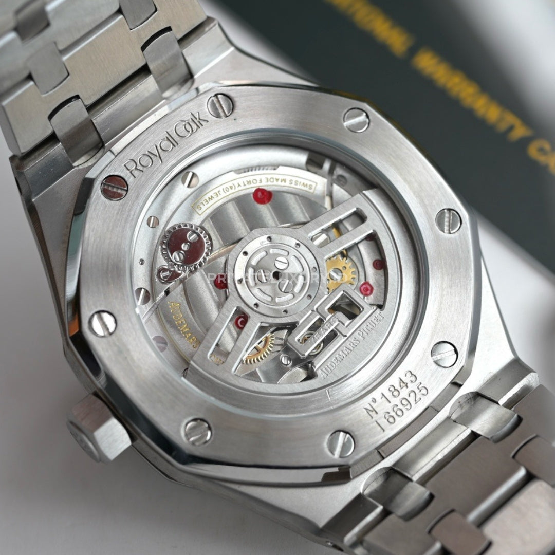 Royal Oak 37 - 15551ST.ZZ.1356ST.04 Selfwinding Ice Blue Grande Tapisserie Dial Steel