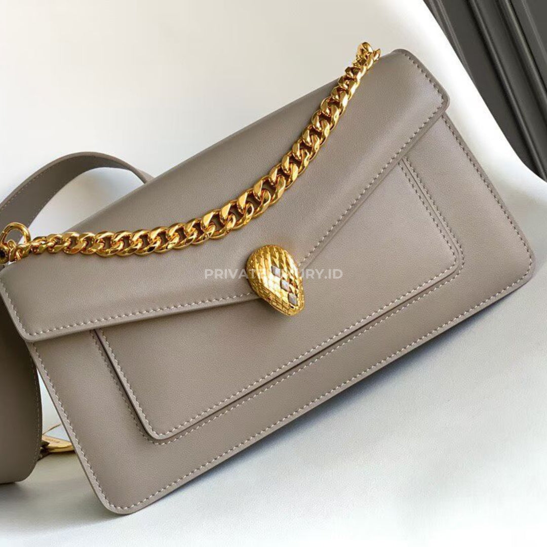Serpenti East-West Maxi Chain Shoulder Bag