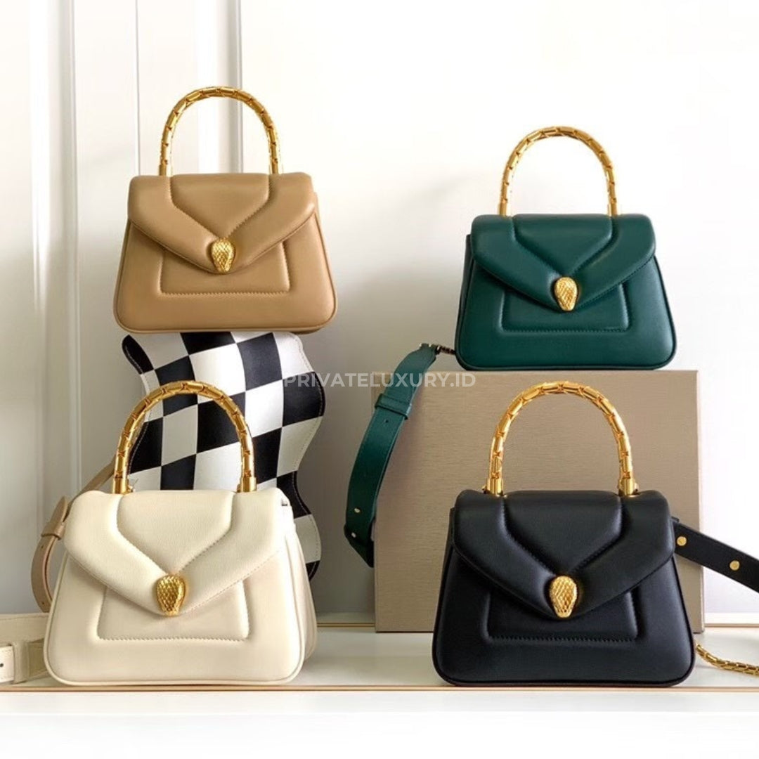 Serpenti Reverse Top Handle