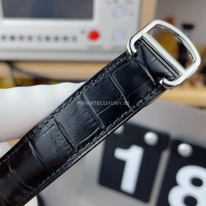 Ballon Bleu 40 - WSBB0039 Silvered Steel Black Alligator Strap