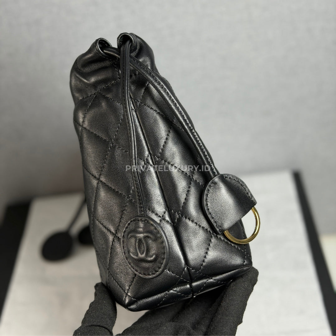 Clutch With Leather Strap