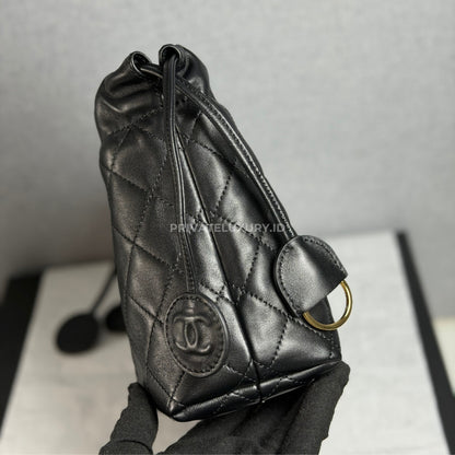Clutch With Leather Strap