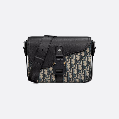 Small Saddle Messenger Bag with Flap