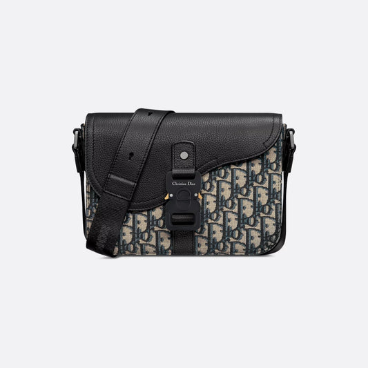 Small Saddle Messenger Bag with Flap