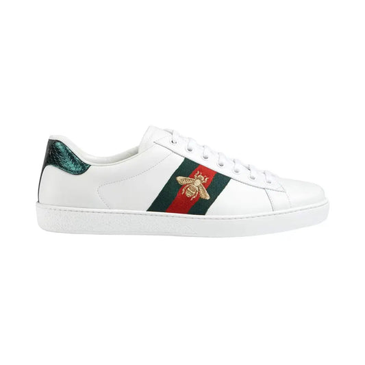Ace Embroidered Gold Bee Sneakers