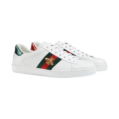 Ace Embroidered Gold Bee Sneakers