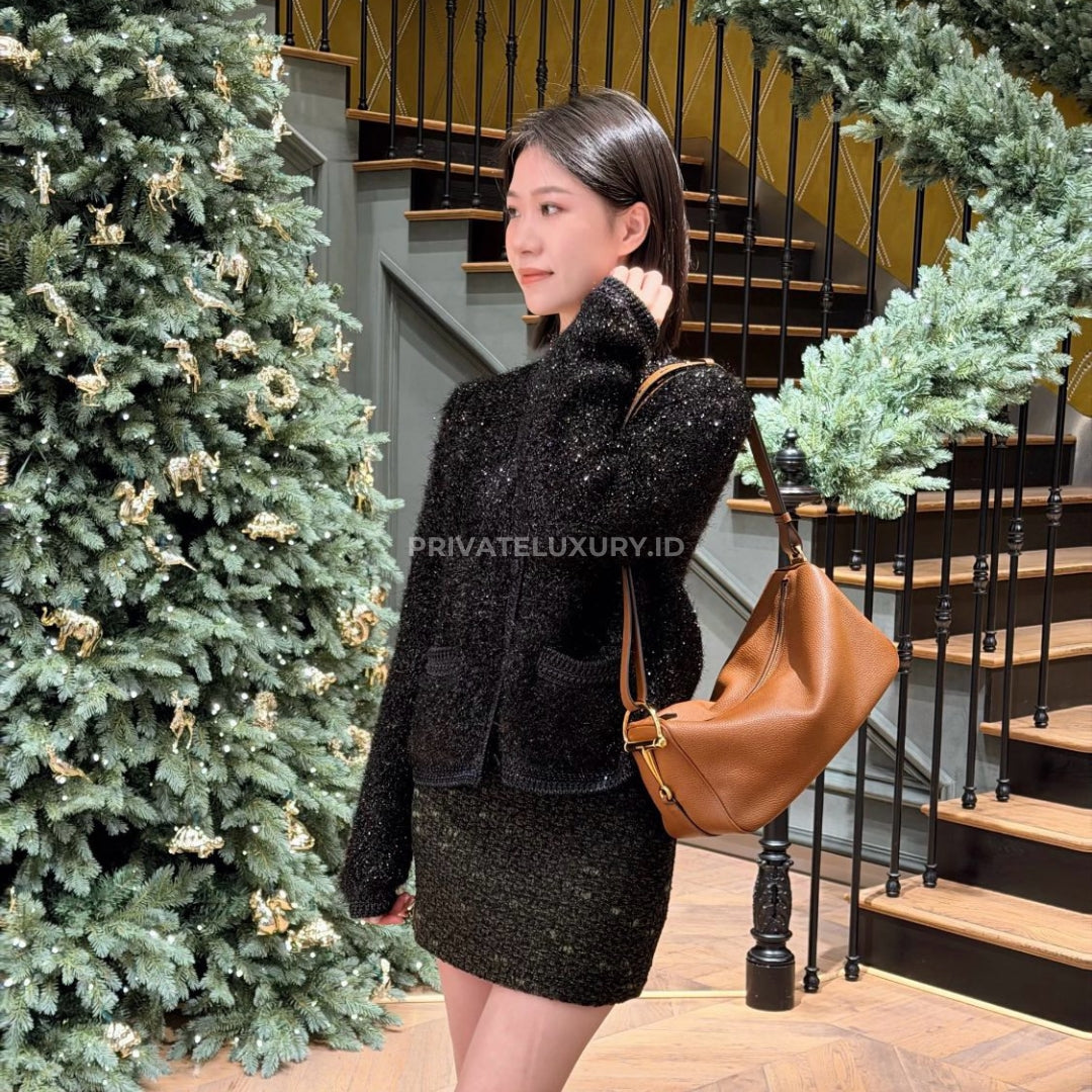 Half Horsebit Medium Shoulder Bag