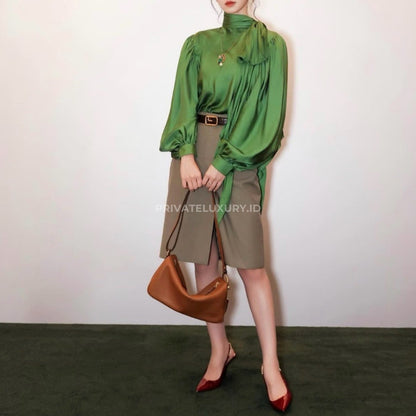 Half Horsebit Medium Shoulder Bag