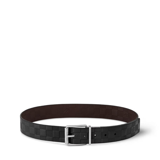 Damier Print 40mm Reversible