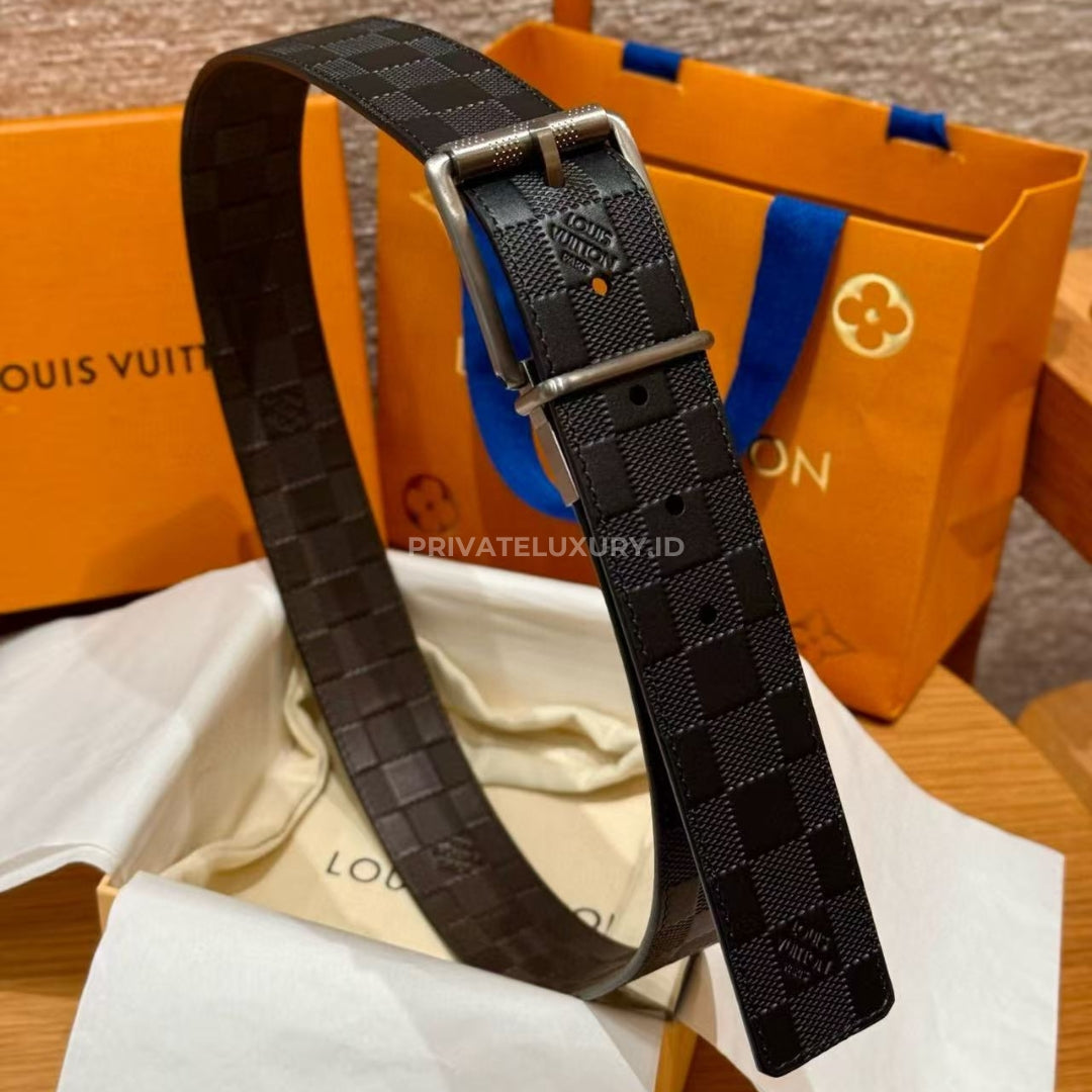 Damier Print 40mm Reversible