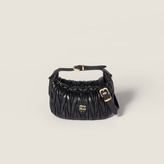 Matelassé Nappa Leather Pouch