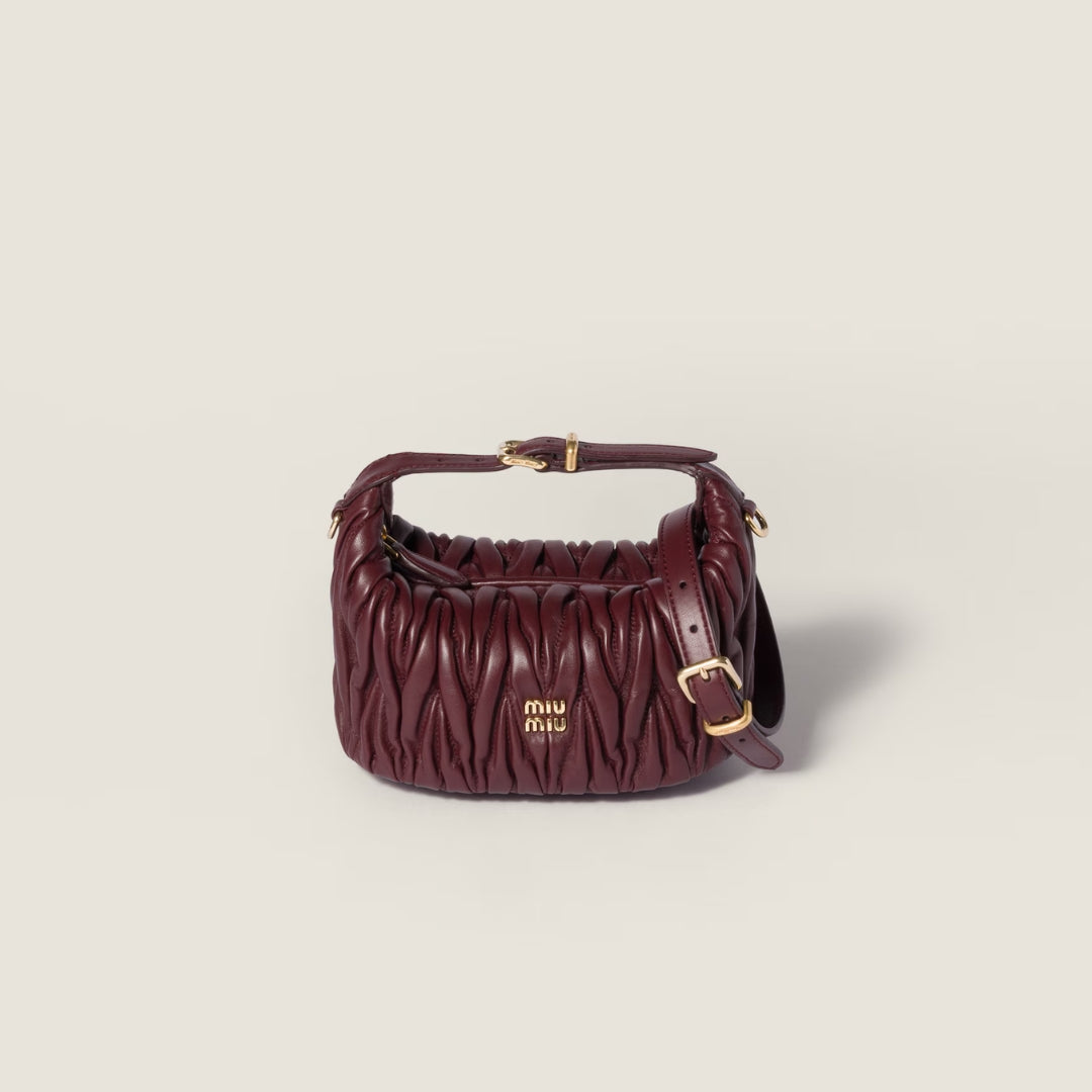 Matelassé Nappa Leather Pouch