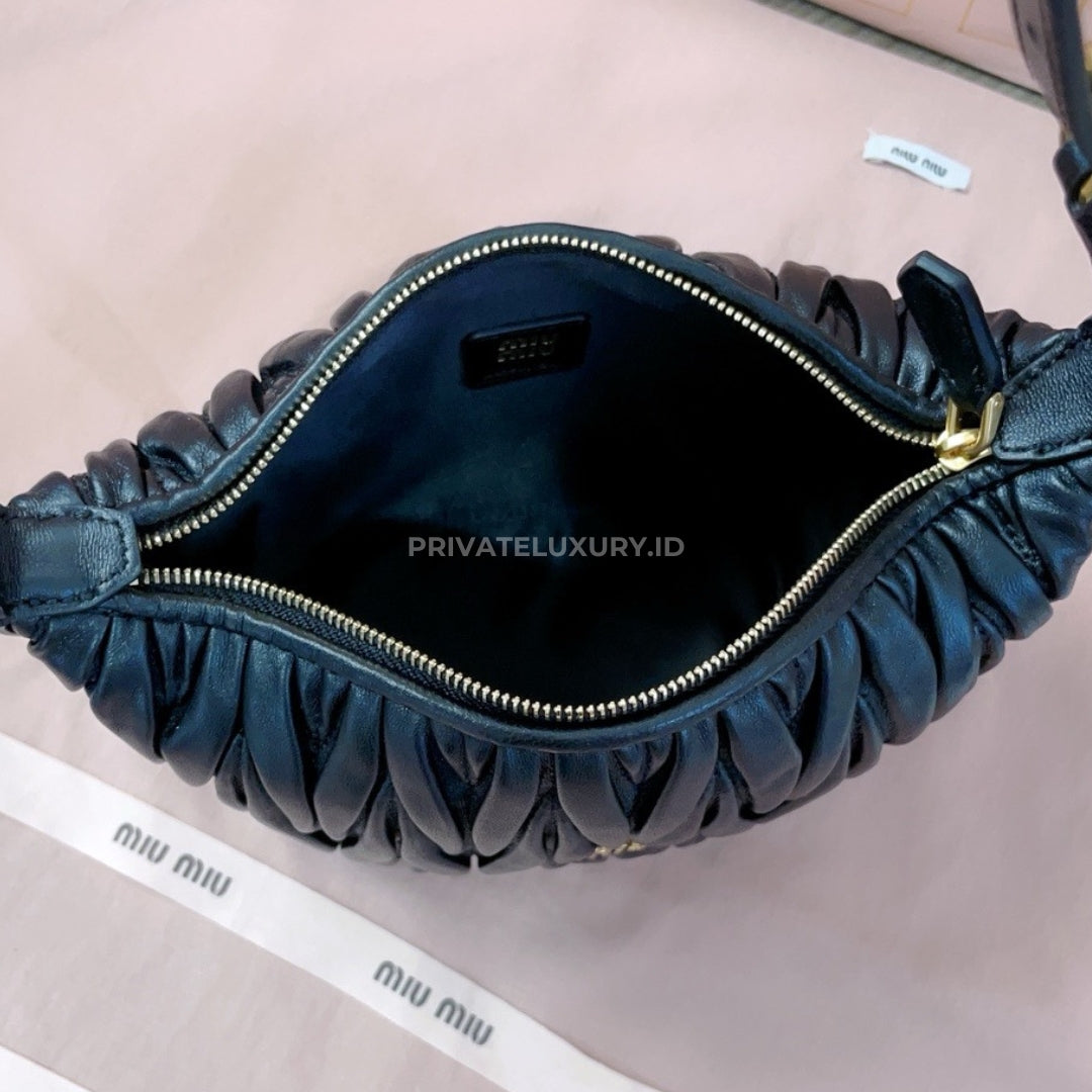 Matelassé Nappa Leather Pouch