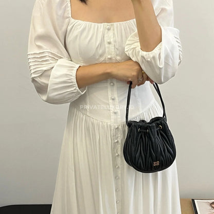 Matelassé Nappa Leather Pouch