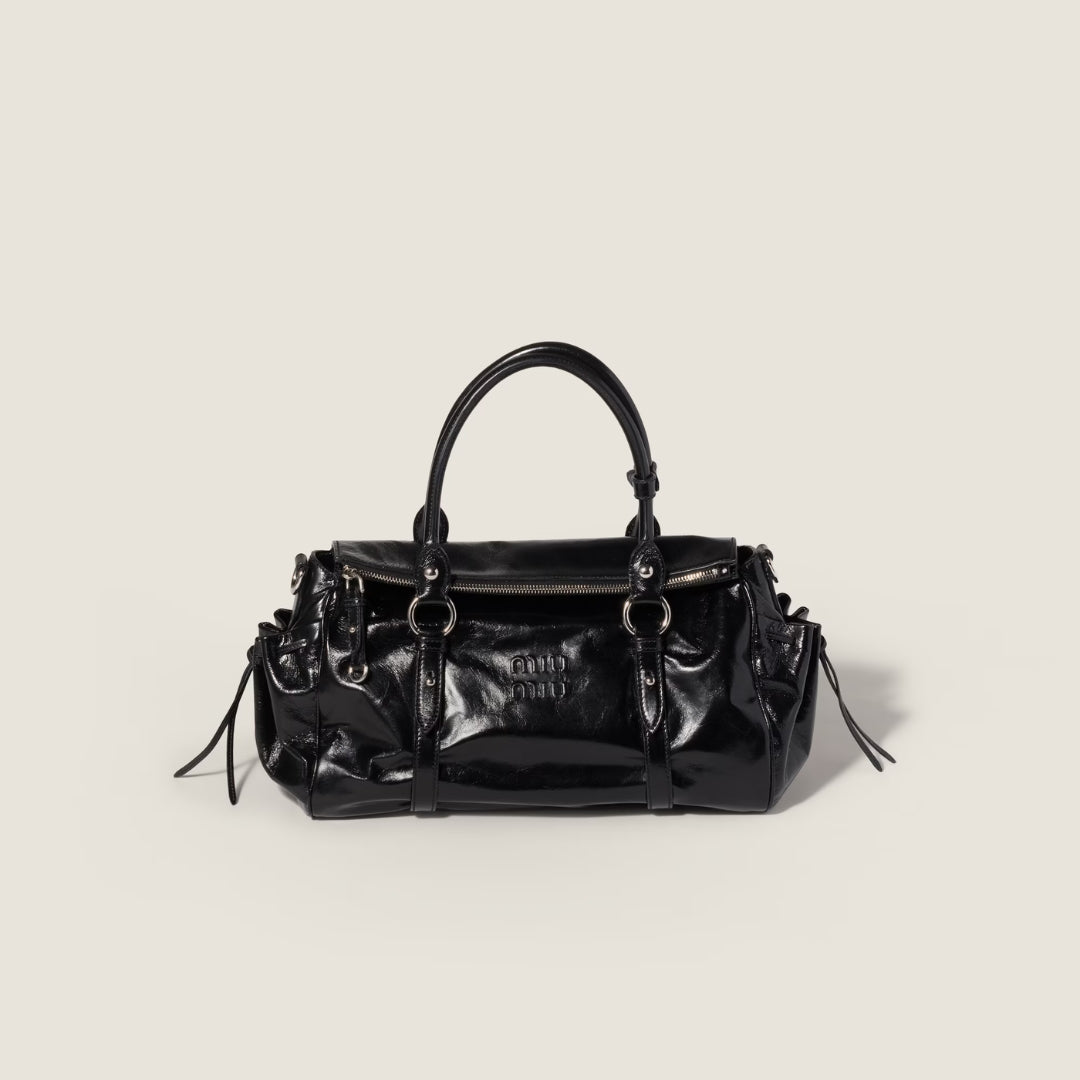 Shiny Leather Handbag