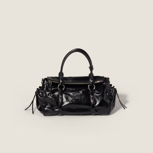 Shiny Leather Handbag