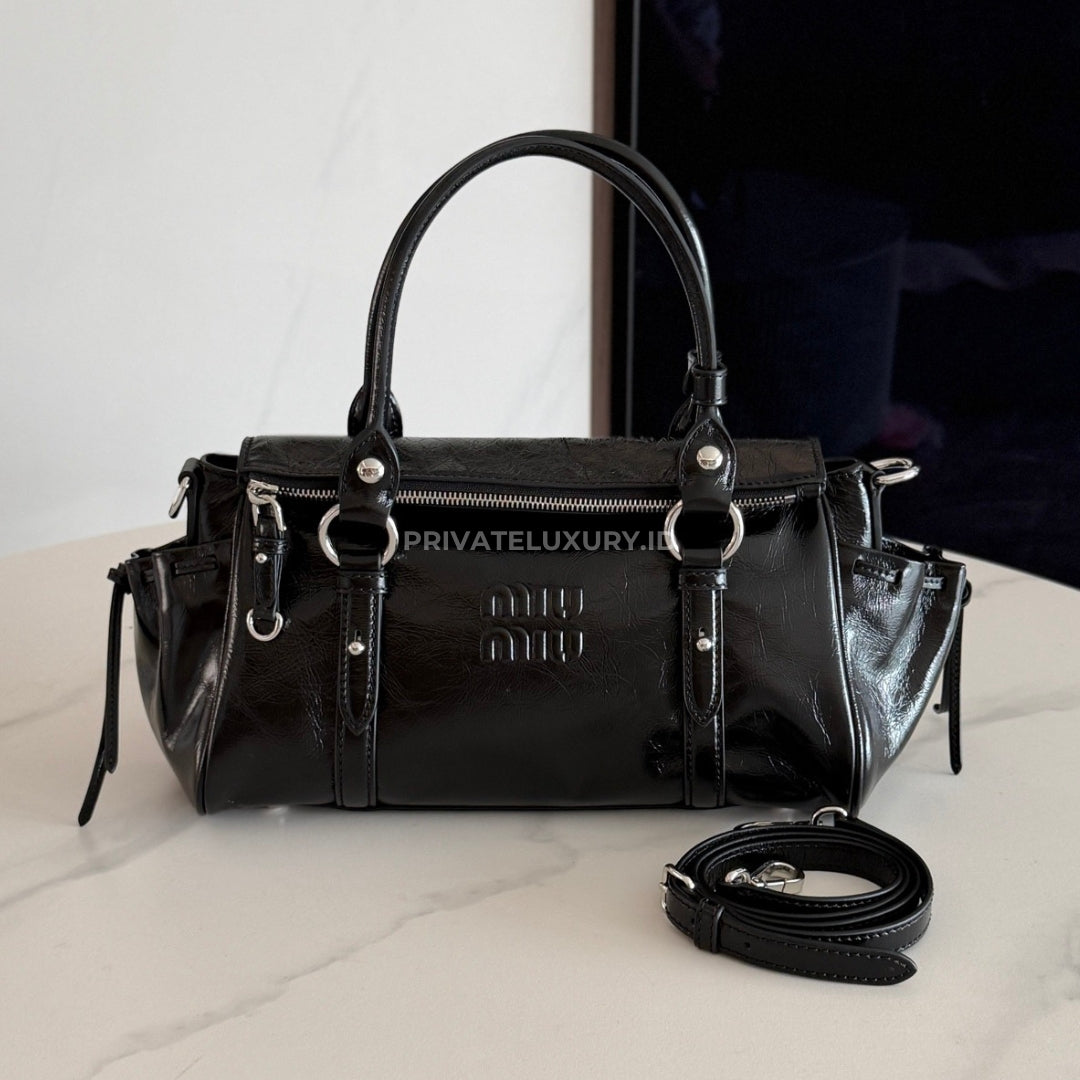 Shiny Leather Handbag