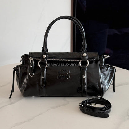 Shiny Leather Handbag