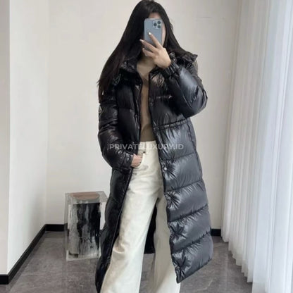 Cavettaz Hooded Long Down Jacket