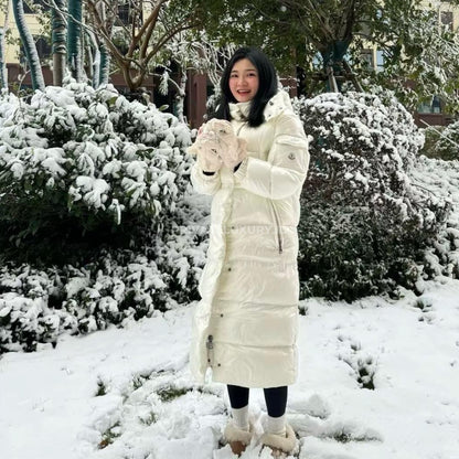 Cavettaz Hooded Long Down Jacket