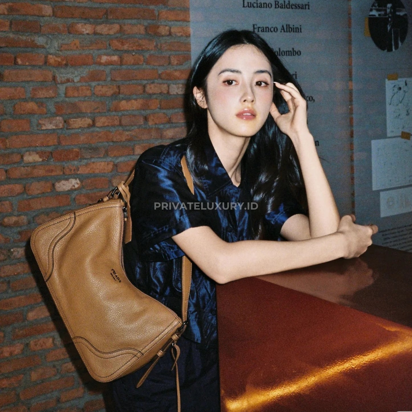 Aimèe Large Leather Shoulder Bag