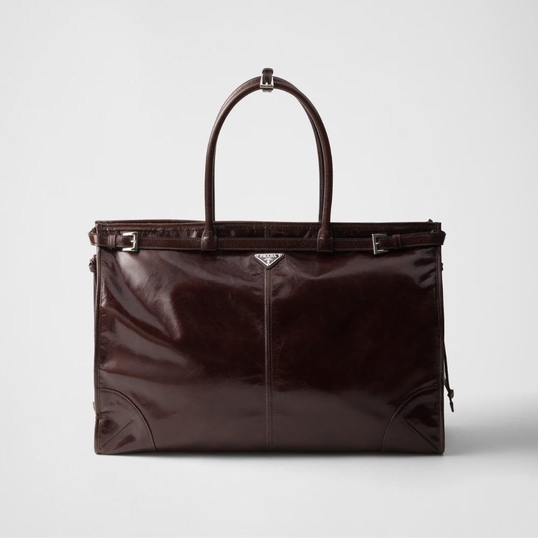 Prada Bonnie Leather Tote Bag