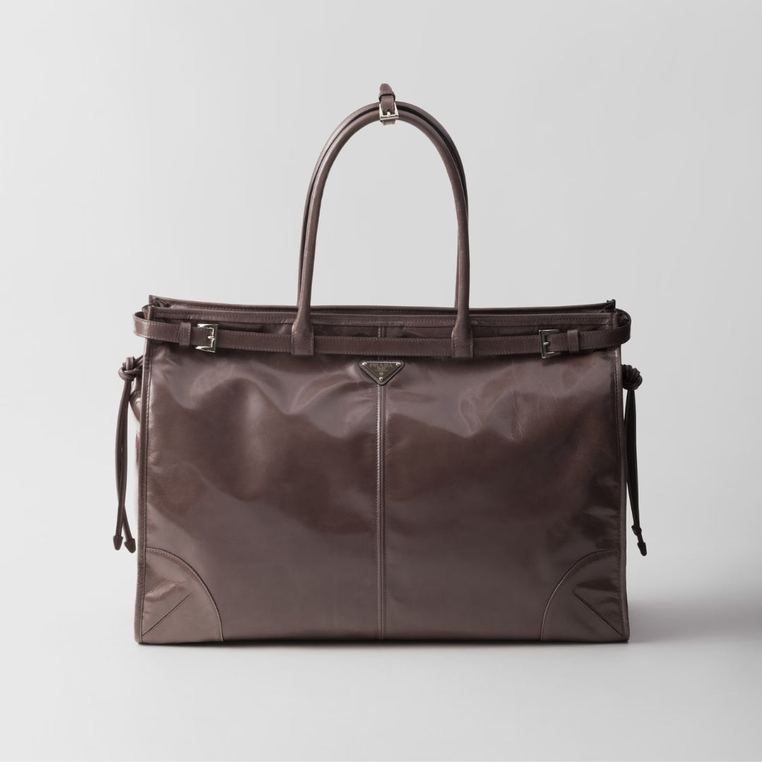 Prada Bonnie Leather Tote Bag