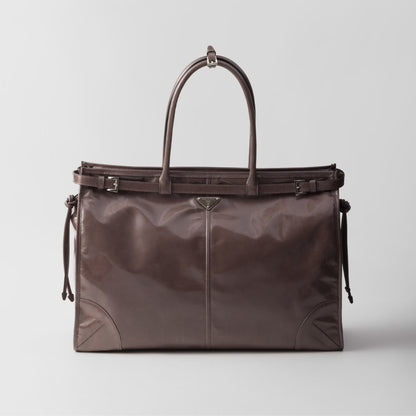Prada Bonnie Leather Tote Bag