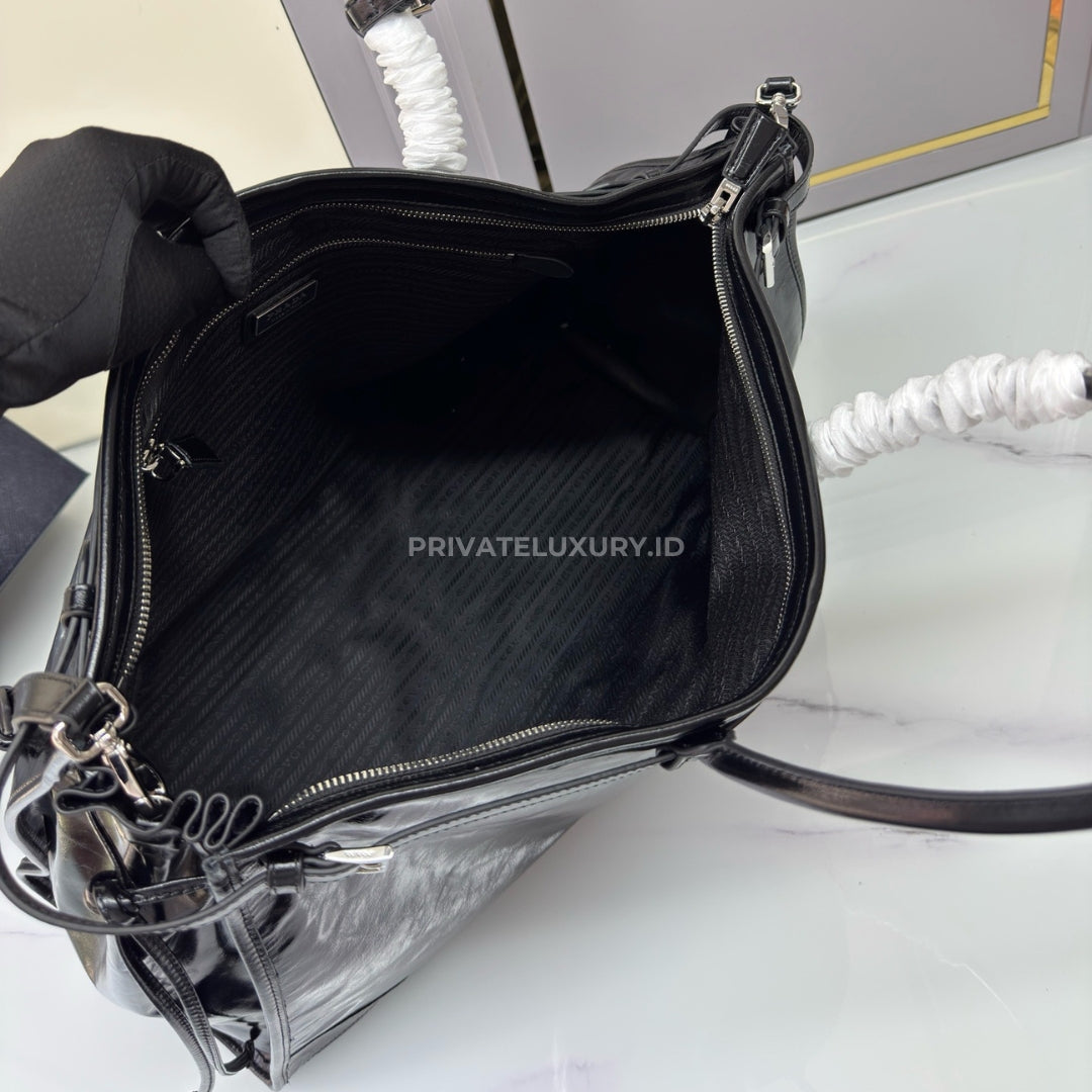 Prada Bonnie Leather Tote Bag