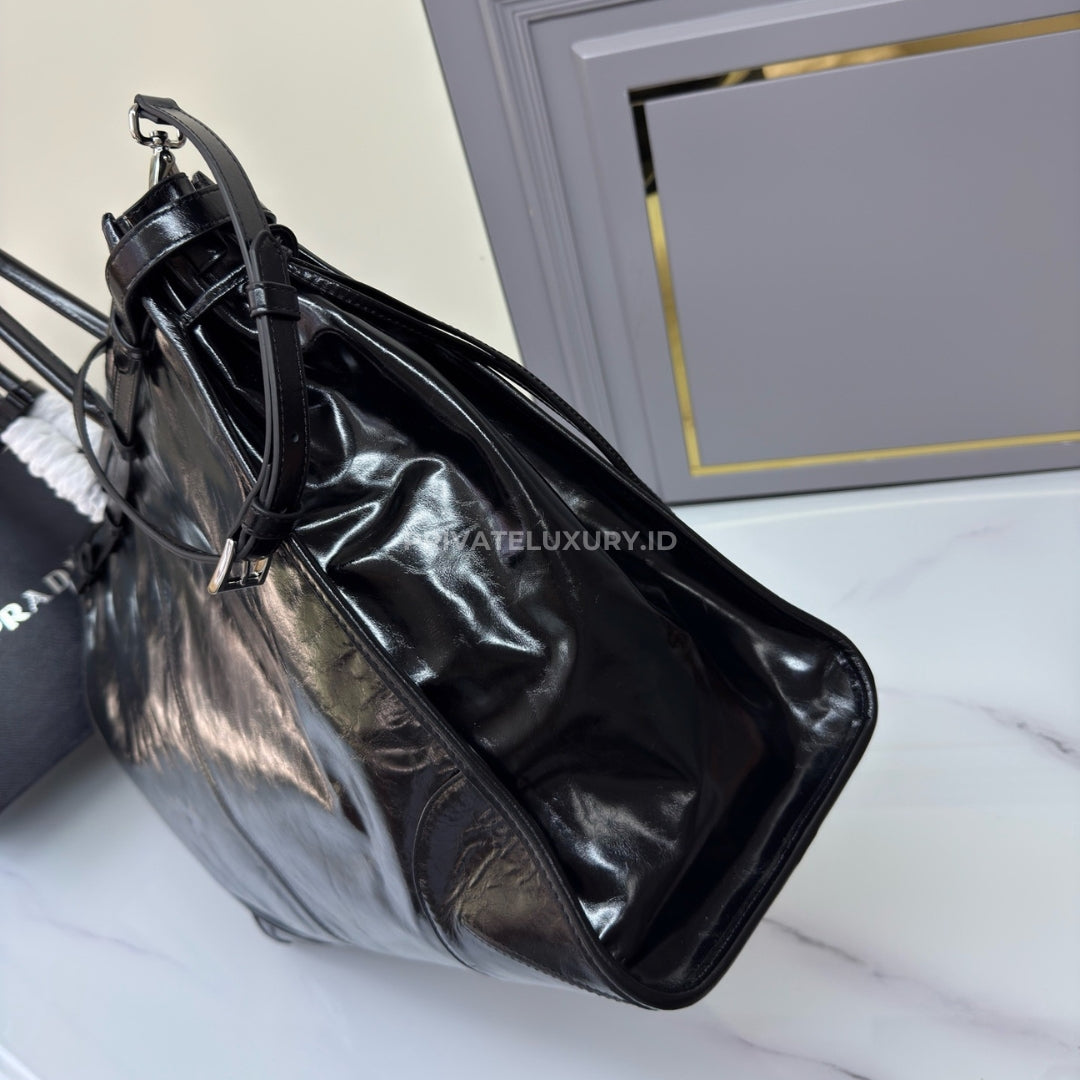 Prada Bonnie Leather Tote Bag