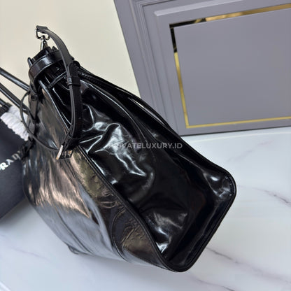 Prada Bonnie Leather Tote Bag